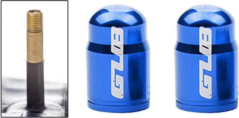 klarako Pair Aluminum Alloy Bicycle Tire Valve Cap for Presta French/Schrader American Nozzle Tire Stem Cap Ultralight Mountain Road Bike Tyre Dust Covers - Image 3