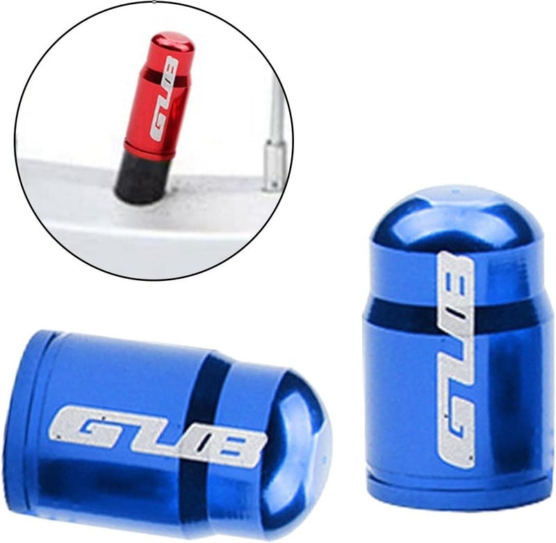 klarako Pair Aluminum Alloy Bicycle Tire Valve Cap for Presta French/Schrader American Nozzle Tire Stem Cap Ultralight Mountain Road Bike Tyre Dust Covers - Image 5