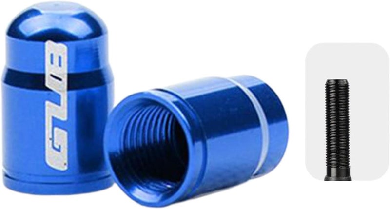 klarako Pair Aluminum Alloy Bicycle Tire Valve Cap for Presta French/Schrader American Nozzle Tire Stem Cap Ultralight Mountain Road Bike Tyre Dust Covers - Image 2
