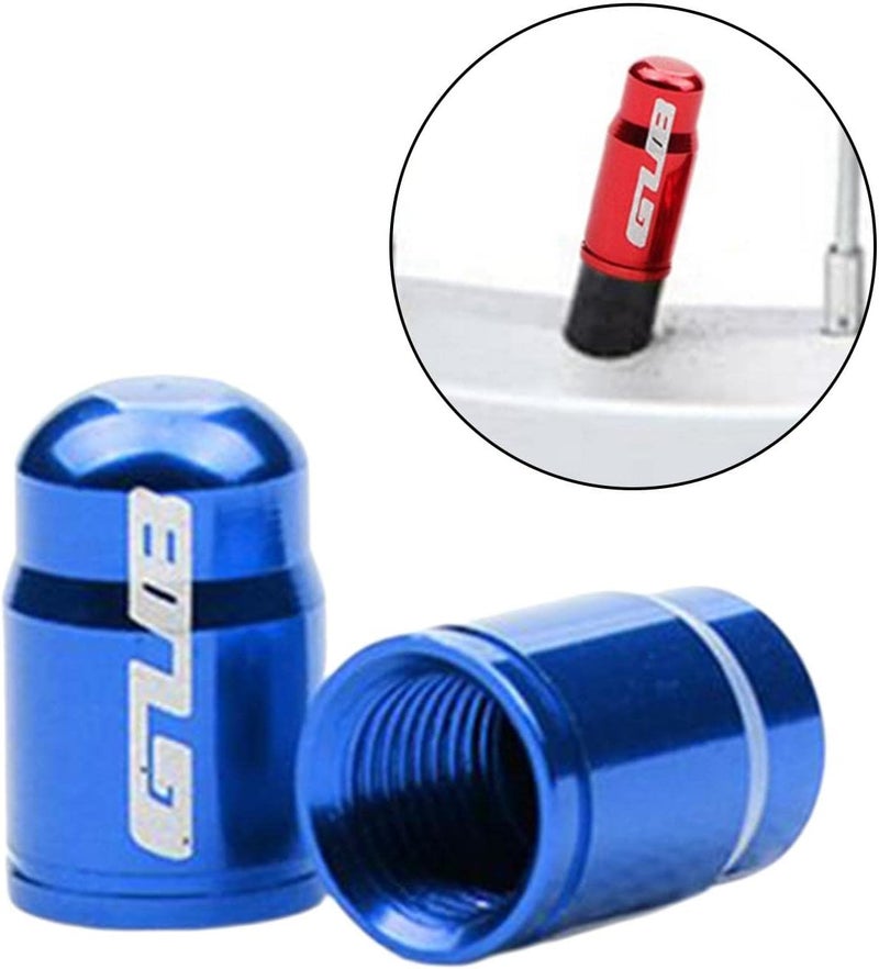 klarako Pair Aluminum Alloy Bicycle Tire Valve Cap for Presta French/Schrader American Nozzle Tire Stem Cap Ultralight Mountain Road Bike Tyre Dust Covers - Image 4