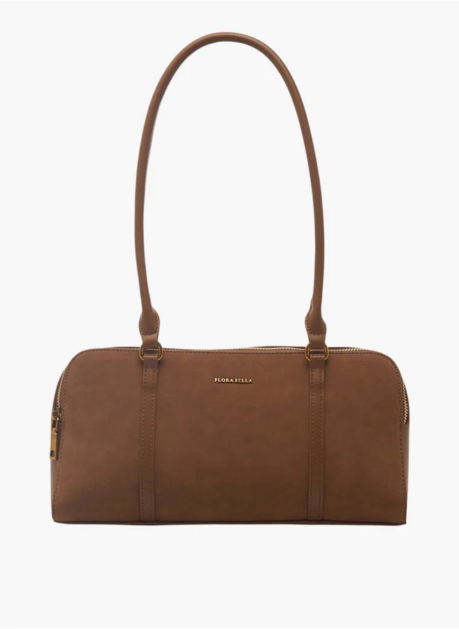 فلورا بيلا من شو إكسبرس Women's Textured Shoulder Bag with Zip Closure and Double Handle