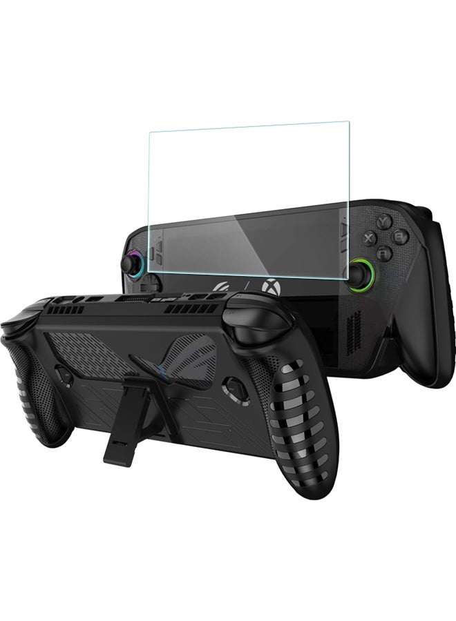 SJet Silicone Skin for ASUS ROG Xbox Ally X/Xbox Ally 2025 Case with Screen Protector Set, Protective TPU  Cover with Stand, Shockproof Anti-Scratch Non-Slip Grip Wrap - Image 1