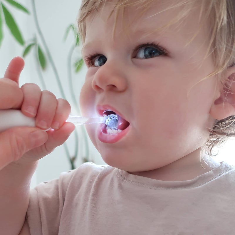 جاك أن جيل رؤوس بديلة لفرشاة الأسنان الكهربائية Sonic من Jack N’ Jill Kids Tickle Tooth، بشعيرات ناعمة جدًا للتنظيف اللطيف، مصممة للتثبيت بسهولة على فرشاة الأسنان الكهربائية Sonic – عبوة تحتوي على 2 رأس بديل. - Image 3
