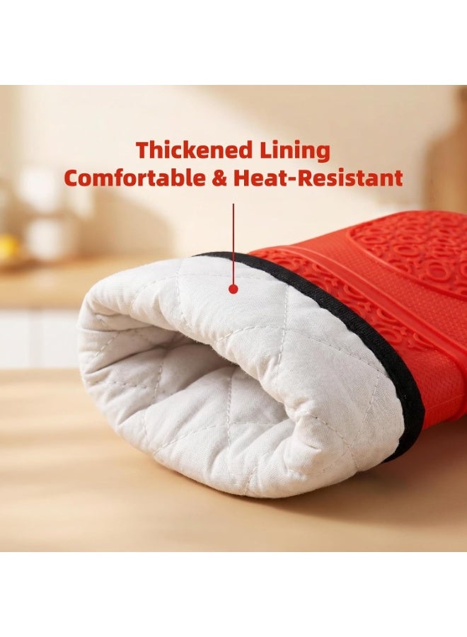 Non Slip Silicone Kitchen Gloves for Hot Pots Baking Trays and Cookware 1 Pair - Image 3