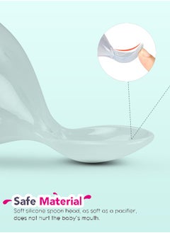 BAYBEE Baybee Silicone Food Feeder, Anti-Colic & BPA Free Squeeze Feeder Bottle With Spoon For Semi-Solid Food For Infants | Baby Squeeze Food Feeder for Baby 3 Plus Months  - Image 4