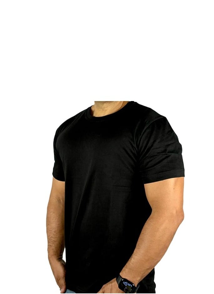Future Half Sleeve Undershirt, Black For men Cotton 100% Size L  - Image 2