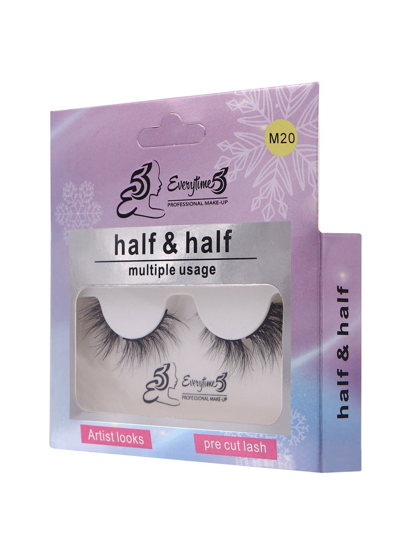 Everytime53 Everytime53 Women's Half & Half Eye Lashes - M20  - Image 2