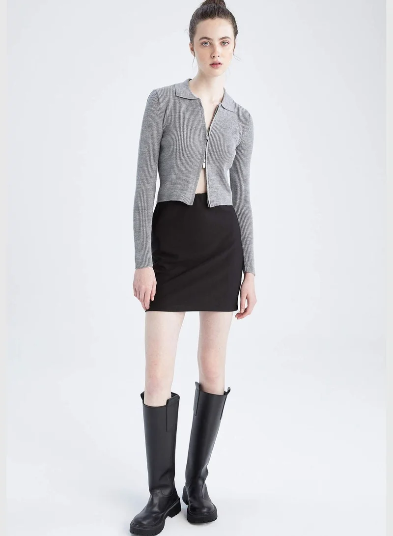 DeFacto Woman Bodycon Dress Knitted Skirt