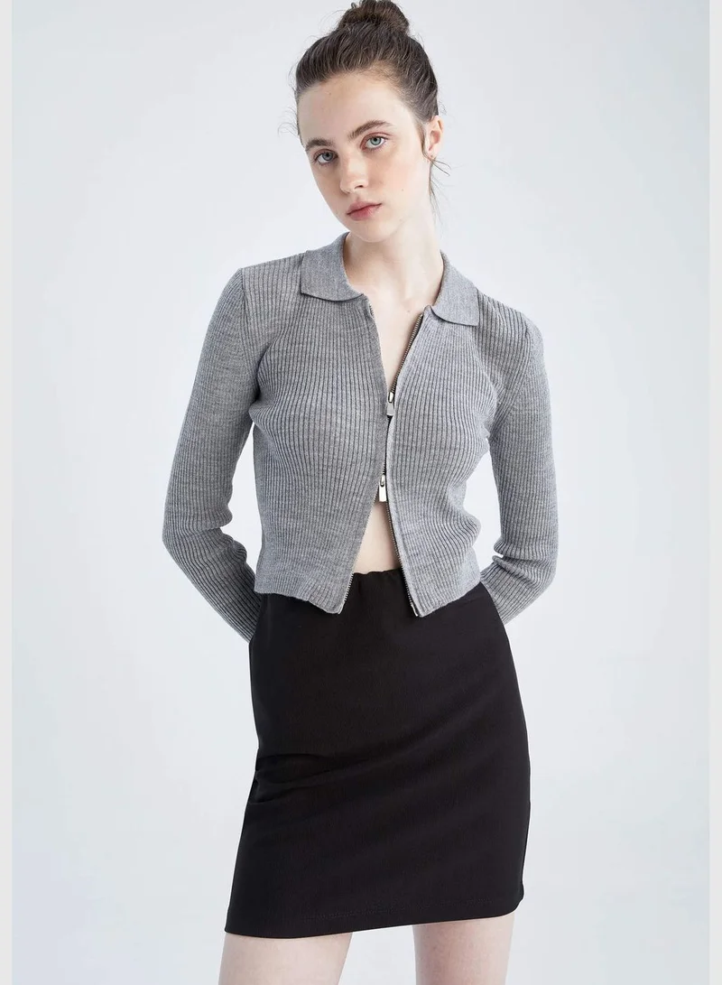 DeFacto Woman Bodycon Dress Knitted Skirt