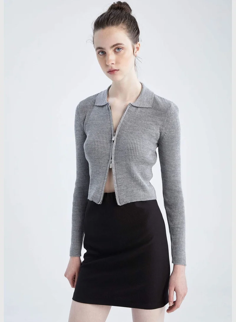 DeFacto Woman Bodycon Dress Knitted Skirt