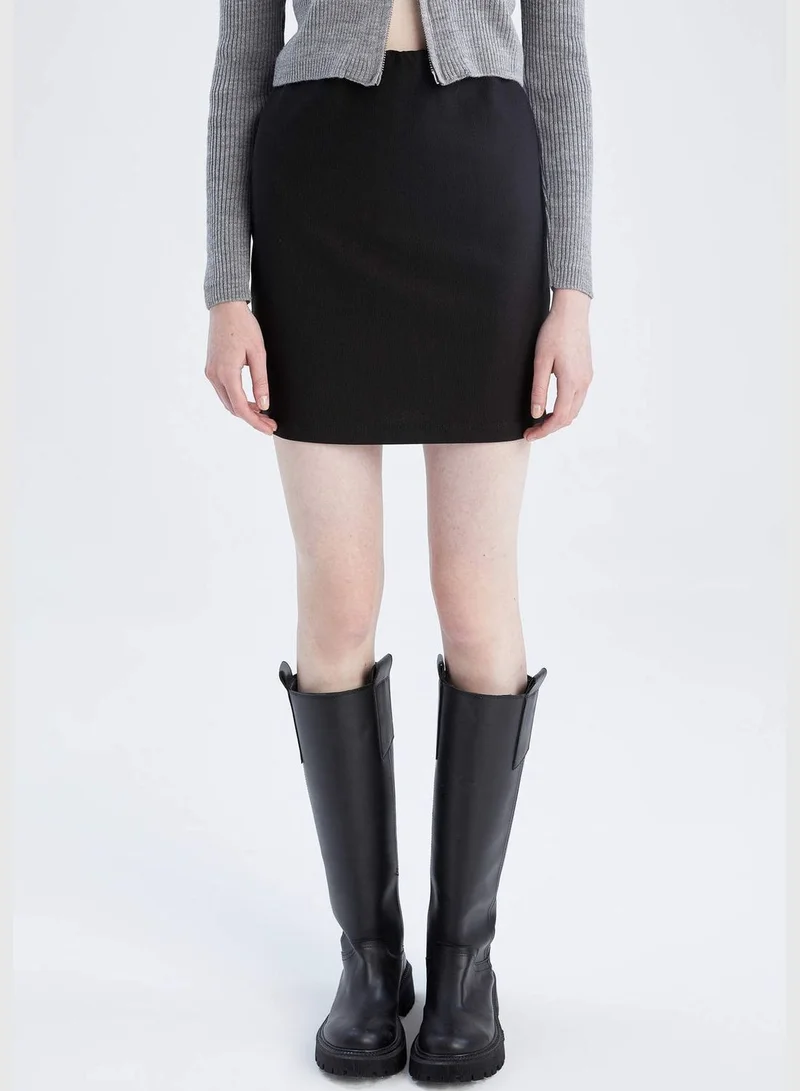 DeFacto Woman Bodycon Dress Knitted Skirt