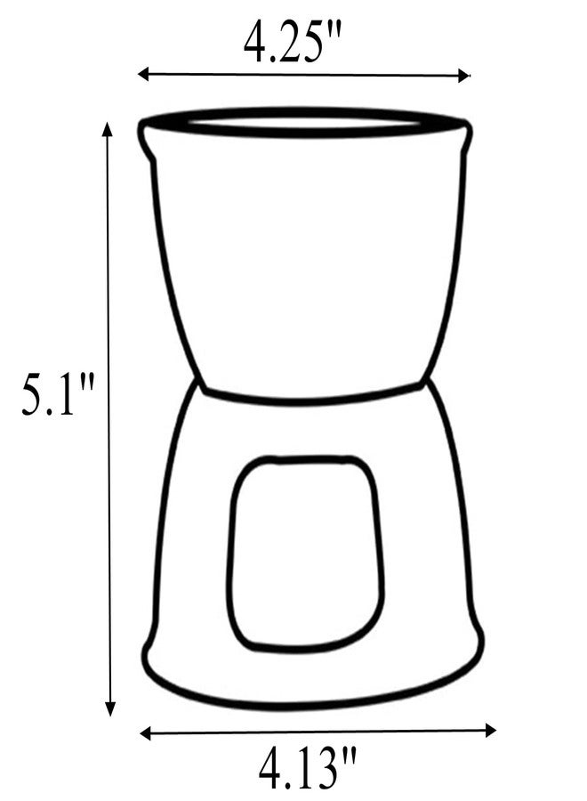تيبري طقم فوندو تيبيري مع 4 شوكات ملونة، وعاء خزفي فاخر لإذابة الجبن والشوكولاتة والمقبلات - أبيض - Image 2