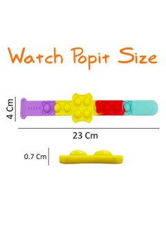 VGRASSP Pop It Fidget Sensory Toys, Stress Relief Silicone Pressure Relieving, Squeeze Novelty Gifts for Kids Children Adults - Color As Per Stock (Watch Band - Pack of 6) - pzsku/Z8EC482A4A31DB6B592F8Z/45/_/1740118741/d65103b8-0e7f-4d9e-a473-6b48c9458135