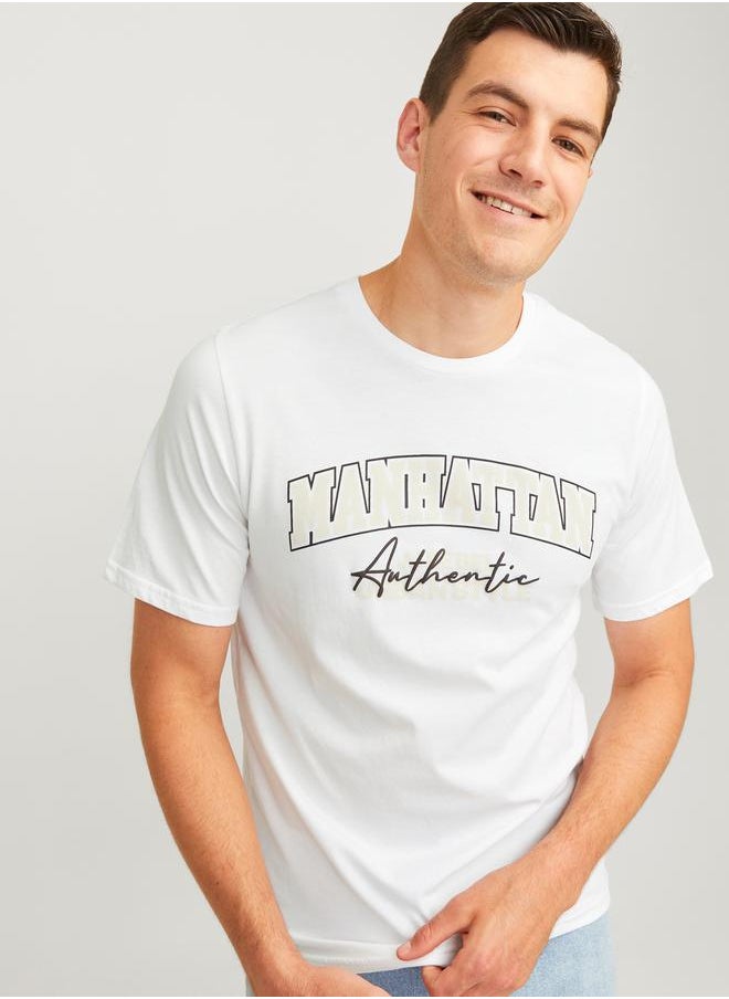 JJ Rebel - Manhattan Print Crew Neck T-Shirt - Image 1