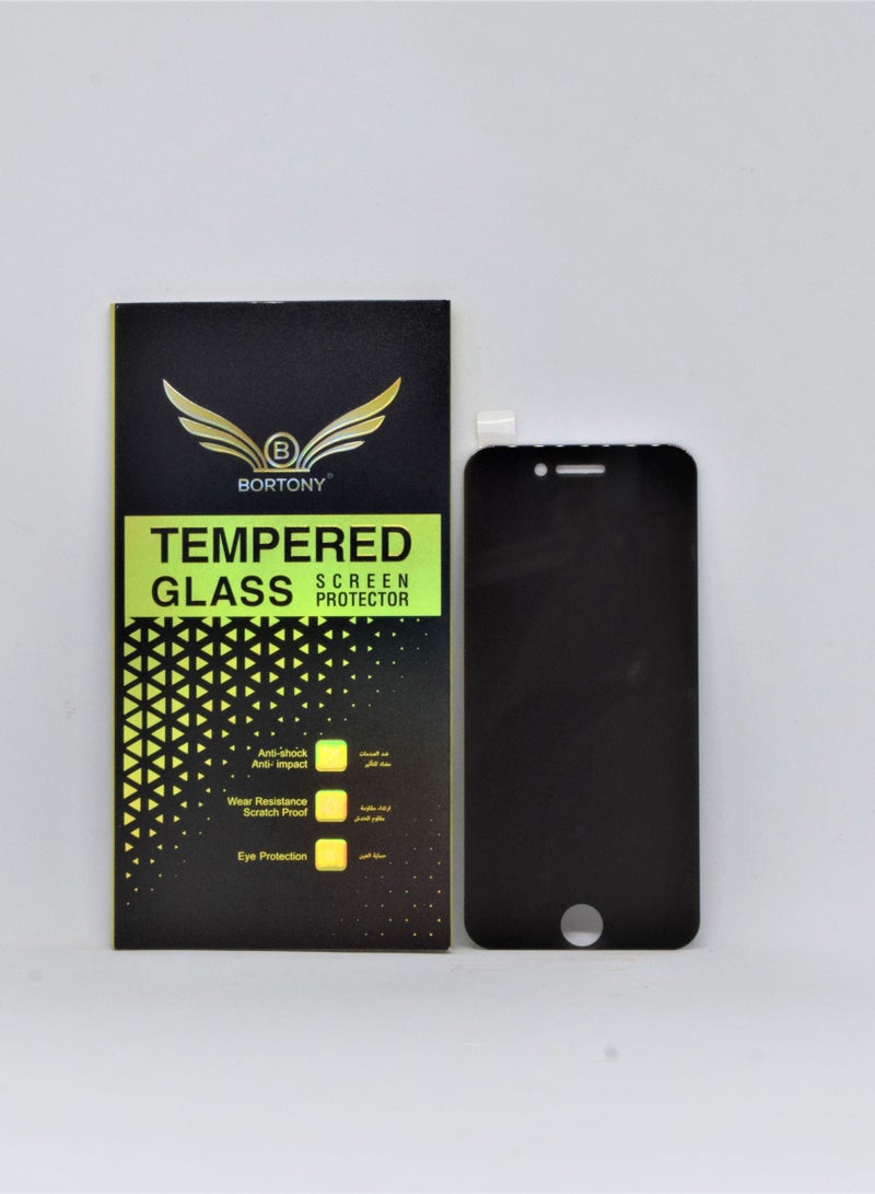 BORTONY Privacy Tempered Glass Screen Protector For Apple iPhone 6s Black - Image 2