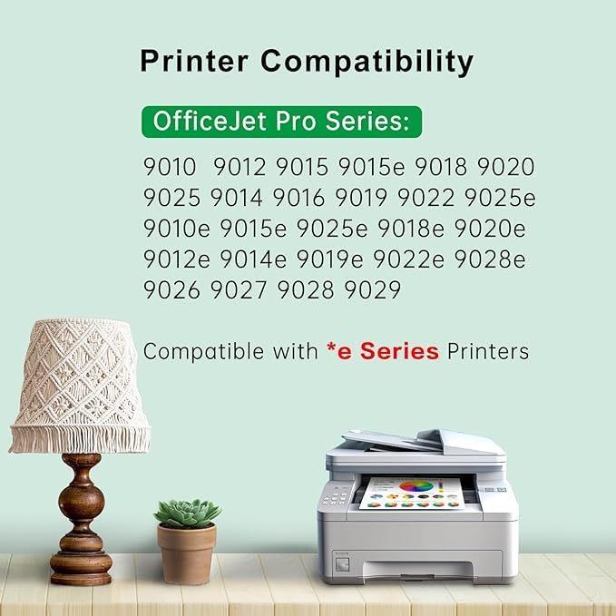 خراطيش حبر 962XL من HP، مجموعة خراطيش حبر 962XL متوافقة مع طابعات HP Officejet Pro 9015e 9010 9025e 9015 9025 9018e 9025e 9020، لطابعة HP 962 (4 عبوات) - Image 3
