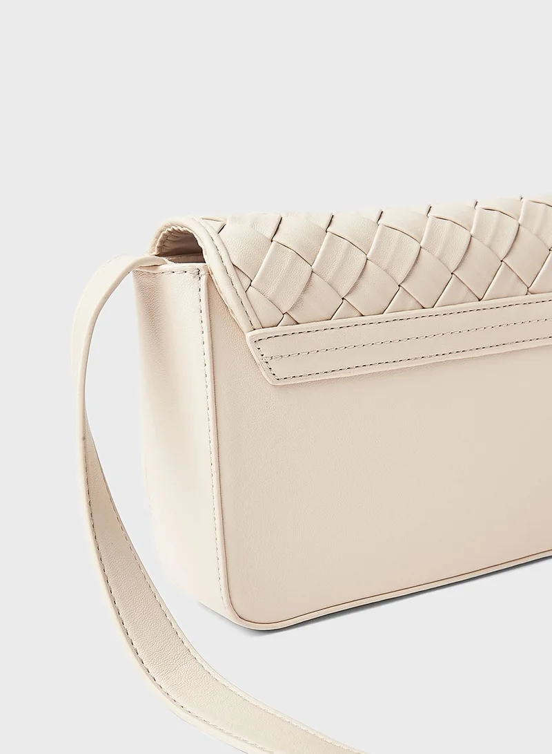 PIECES Woven Crossbody Bag