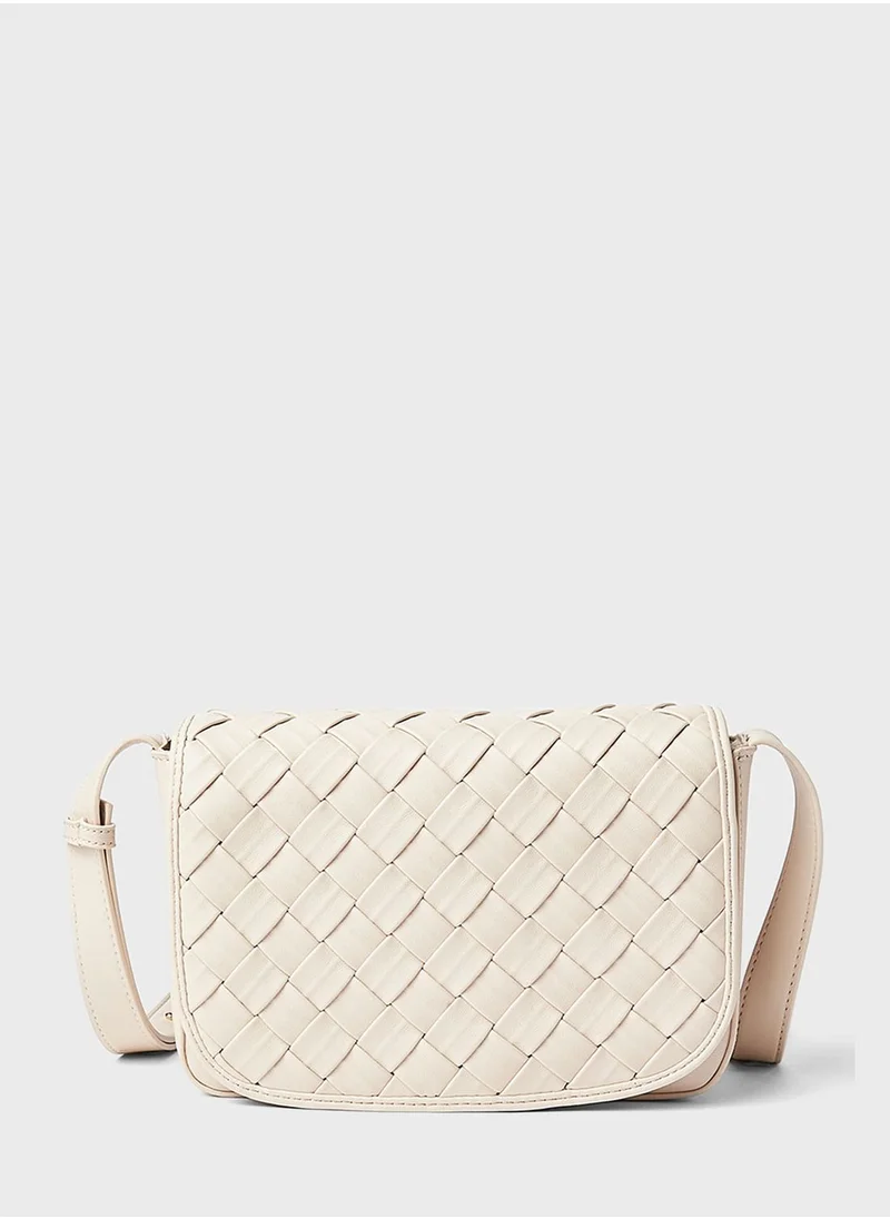 PIECES Woven Crossbody Bag