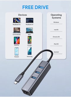 Y&D USB C to Ethernet Adapter RJ45 Thunderbolt 3 Type-C Gigabit LAN Network Adapter, Compatible for MacBook Pro 2021 2020 2019 2018 2017 Air Dell XPS and More  - Image 5