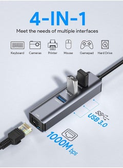 Y&D USB C to Ethernet Adapter RJ45 Thunderbolt 3 Type-C Gigabit LAN Network Adapter, Compatible for MacBook Pro 2021 2020 2019 2018 2017 Air Dell XPS and More  - Image 2