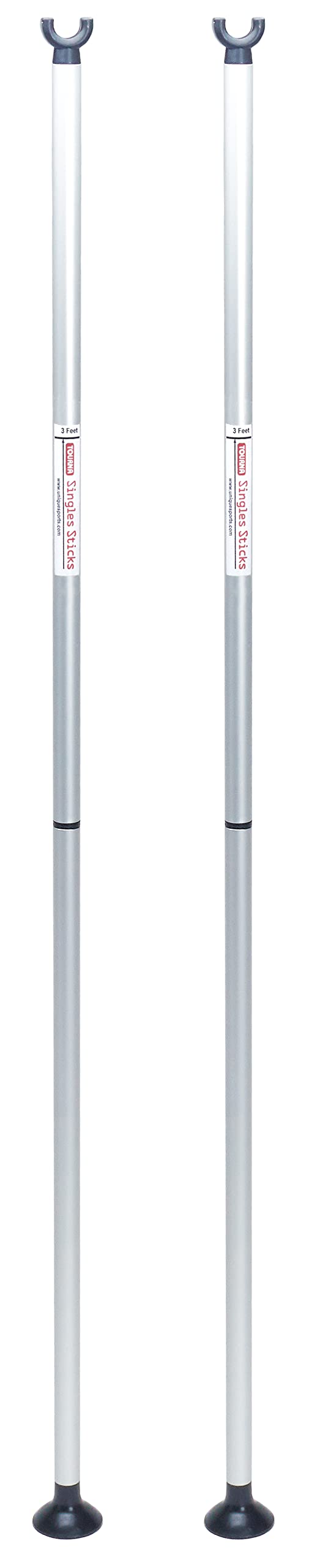 Tourna Single Sticks for Tennis Portable Design Chrome
