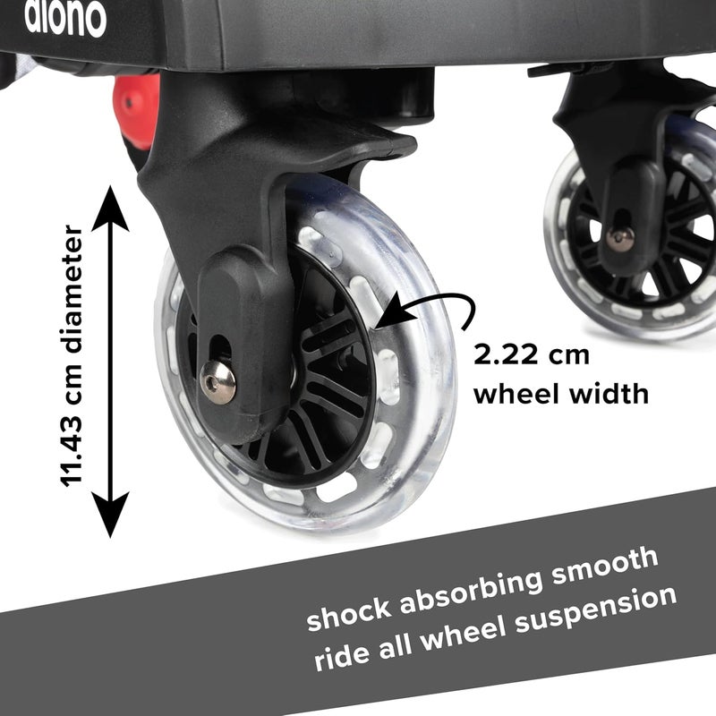 Diono Hop n Roll Universal Stroller Board Compatible with Most Strollers Wagons and Travel Systems Holds Children up to 50lbs Black - Image 5