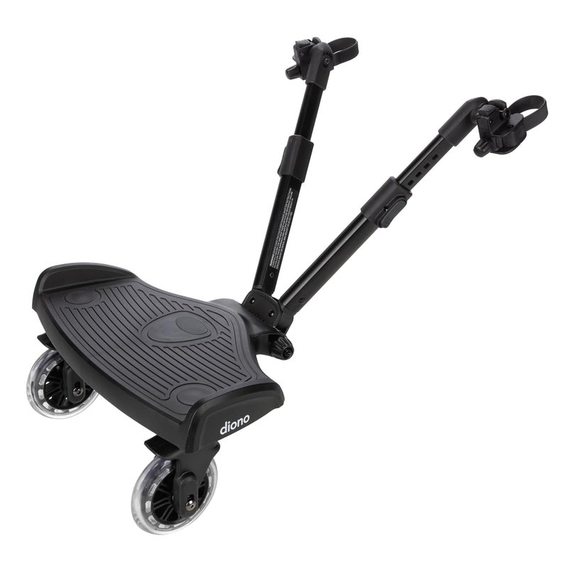 Diono Hop n Roll Universal Stroller Board Compatible with Most Strollers Wagons and Travel Systems Holds Children up to 50lbs Black - Image 1