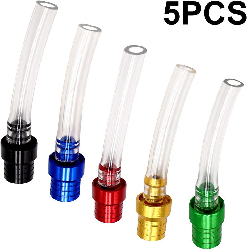 Taiss 5PCS Motorcycle Gas Cap Gas Fuel Tank Cap Vent, Breathing Tube Hose Two-Way Fuel-Saving Breather Cap, Suitable For All Off-Road Motorcycles, ATVs.F-008-5S-5P - Image 3