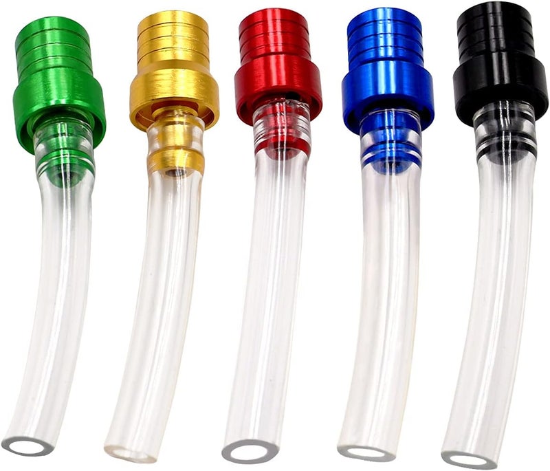 Taiss 5PCS Motorcycle Gas Cap Gas Fuel Tank Cap Vent, Breathing Tube Hose Two-Way Fuel-Saving Breather Cap, Suitable For All Off-Road Motorcycles, ATVs.F-008-5S-5P - Image 2