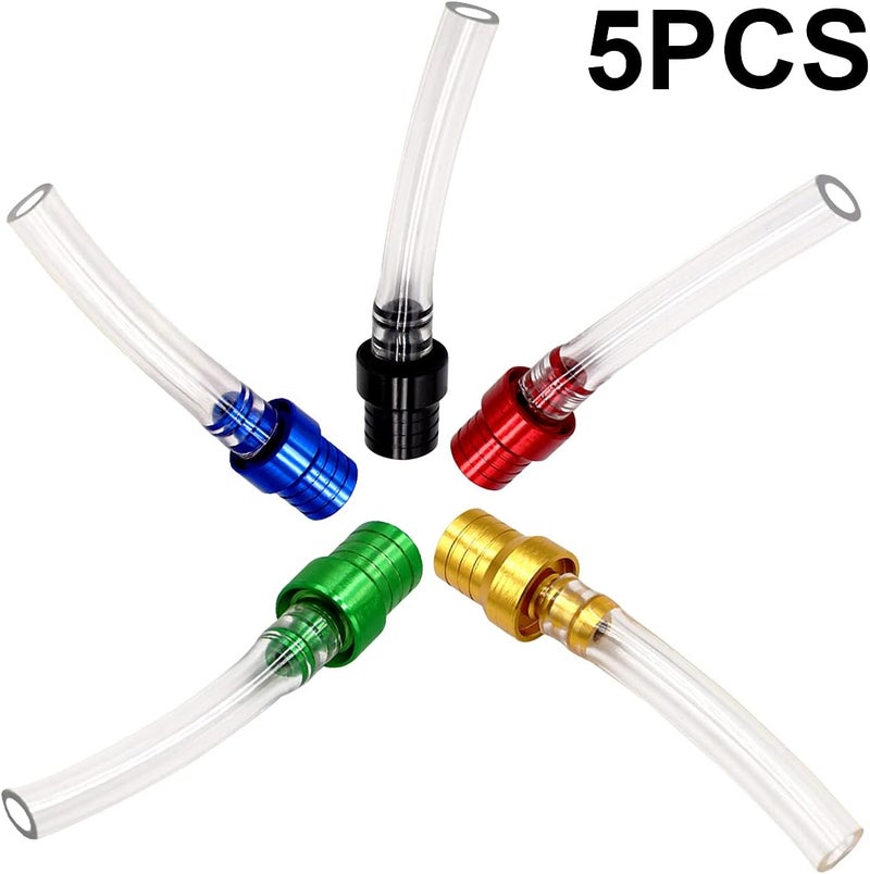 Taiss 5PCS Motorcycle Gas Cap Gas Fuel Tank Cap Vent, Breathing Tube Hose Two-Way Fuel-Saving Breather Cap, Suitable For All Off-Road Motorcycles, ATVs.F-008-5S-5P - Image 4