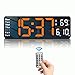 JoFomp JoFomp Digital Wall Clock - Large 13 Inch LED Display, Alarm, Remote Control, Automatic Daylight Saving Time,  - Image 2