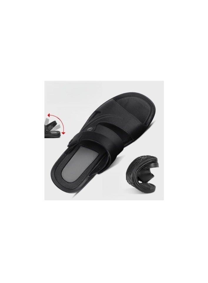 Warrior New Fashionable Leather Men's Business Slippers - Image 5