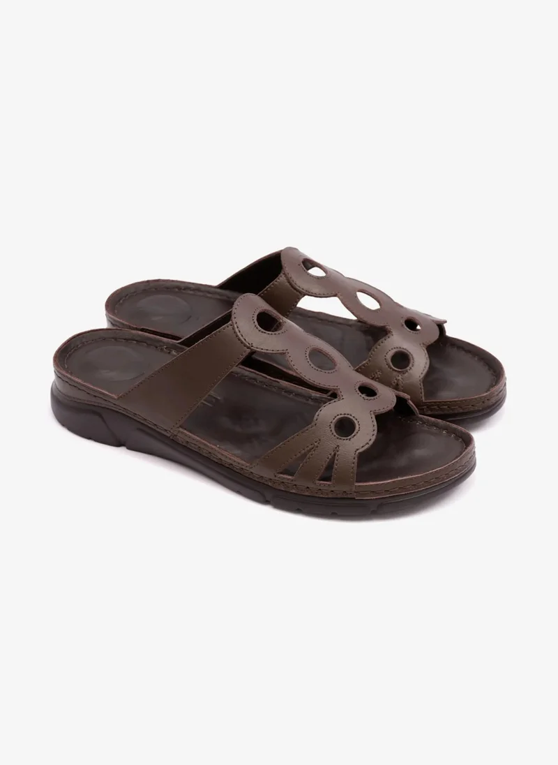 Comfort Plus COMFORT PLUS LADIES SANDAL WITH ULTRA MASSAGE POINT BROWN