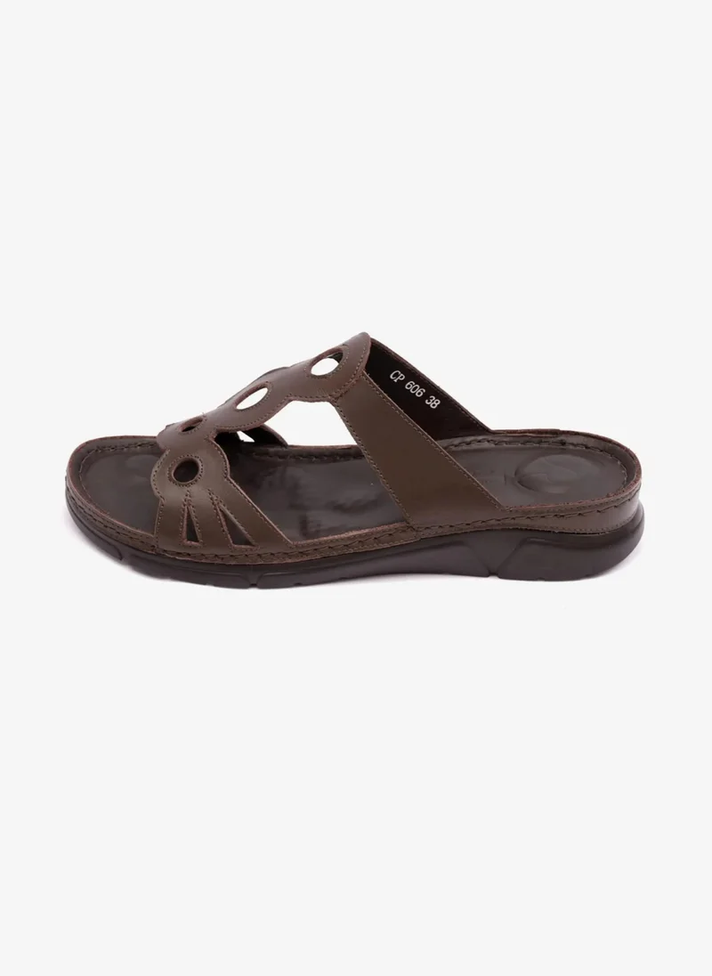 Comfort Plus COMFORT PLUS LADIES SANDAL WITH ULTRA MASSAGE POINT BROWN
