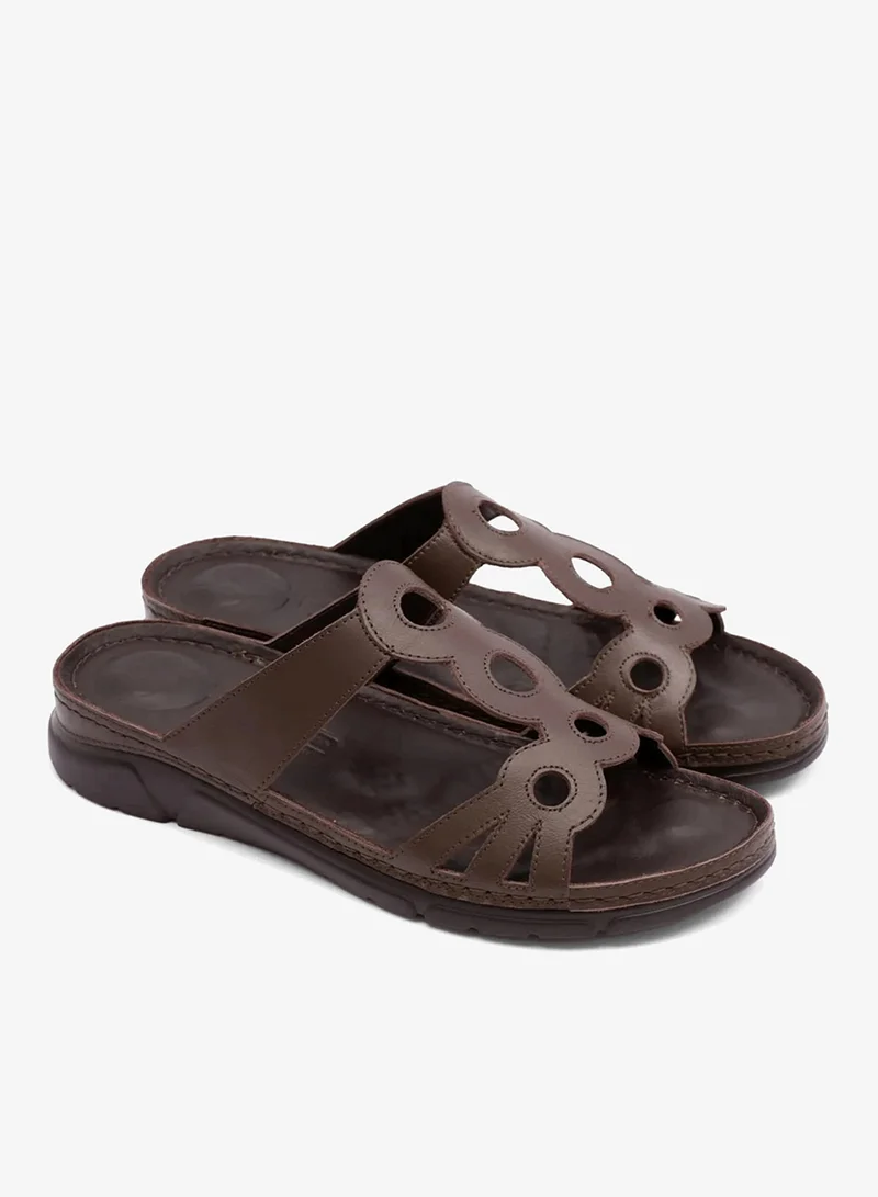 Comfort Plus COMFORT PLUS LADIES SANDAL WITH ULTRA MASSAGE POINT BROWN