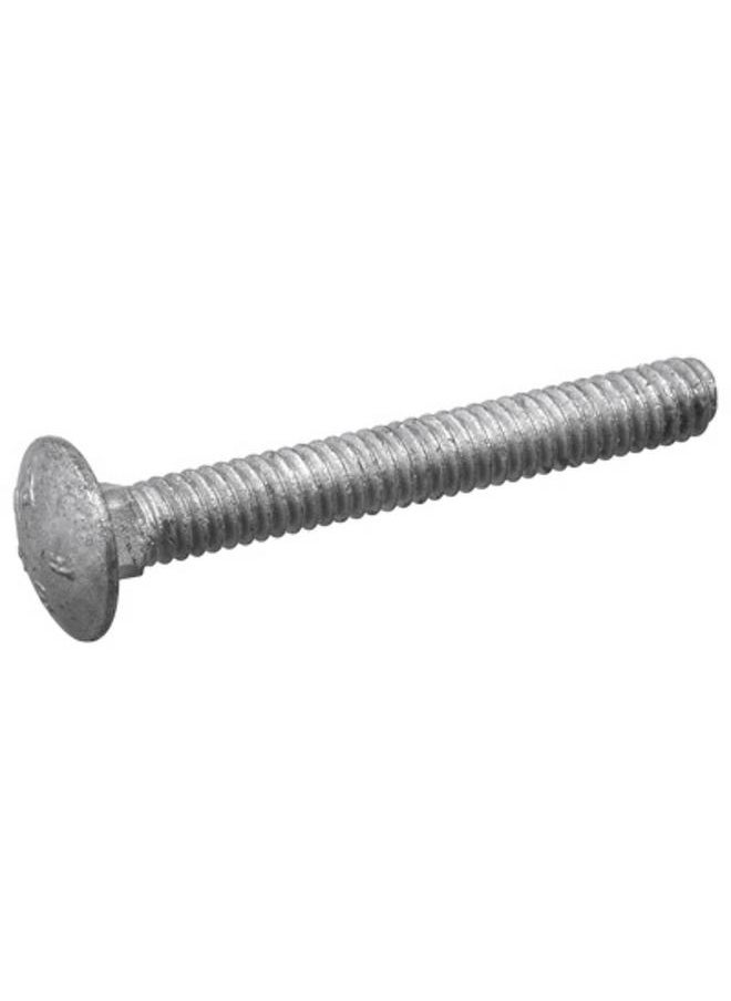 Hillman Zinc Plated Steel Round Head Square Neck Coarse Thread Carriage Bolt Silver 1/4-20 x 4.5inch 240051  - Image 1