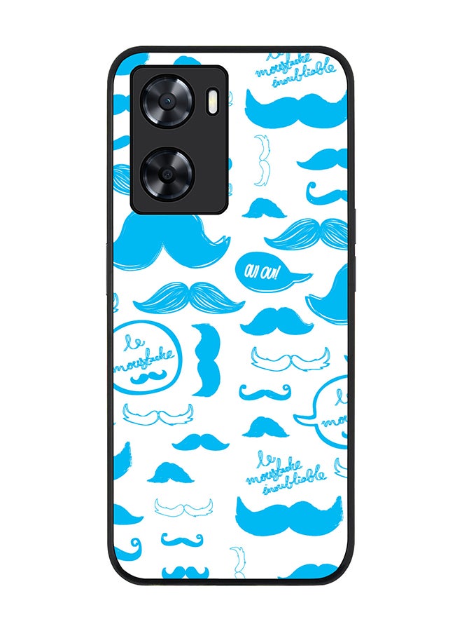 Stylizedd Rugged Black edge case for OnePlus Nord N20 SE Slim fit Soft Case Flexible Rubber Edges Anti Drop TPU Gel Thin Cover - Le Moustache  - Image 1