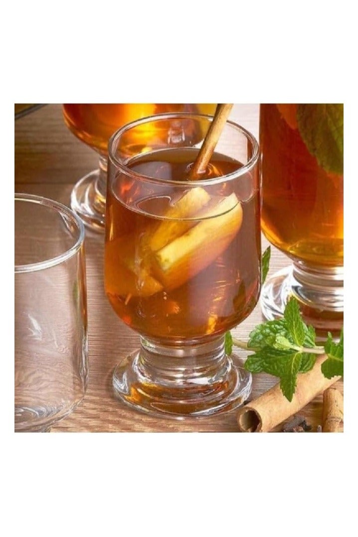 Rio Glass Cup Set - 6 Pieces - 230ml Capacity - Elegant Design for Cold Drinks and Juices  - Image 2