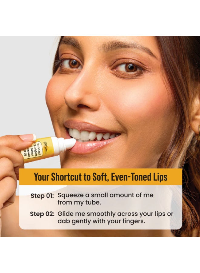 Ghar Soaps Kojic Lip Balm with SPF 30 PA++++,, 12g, for Dark Pigmented Lips with Shea Butter, Zinc Oxide & Olive Oil - Image 2