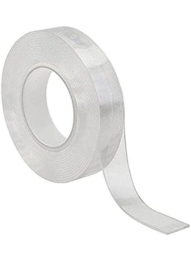 Double face nano adhesive washable White 5meter - Image 1