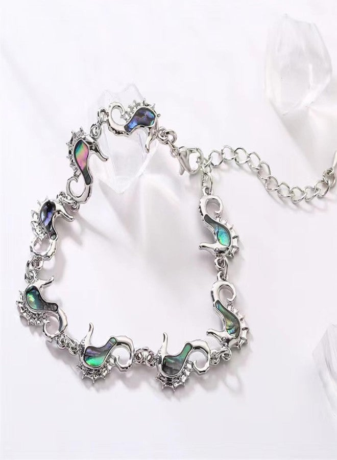 KunBead Seahorse Charm Shell Bracelet for Women Adjustable Bracelets - Image 2