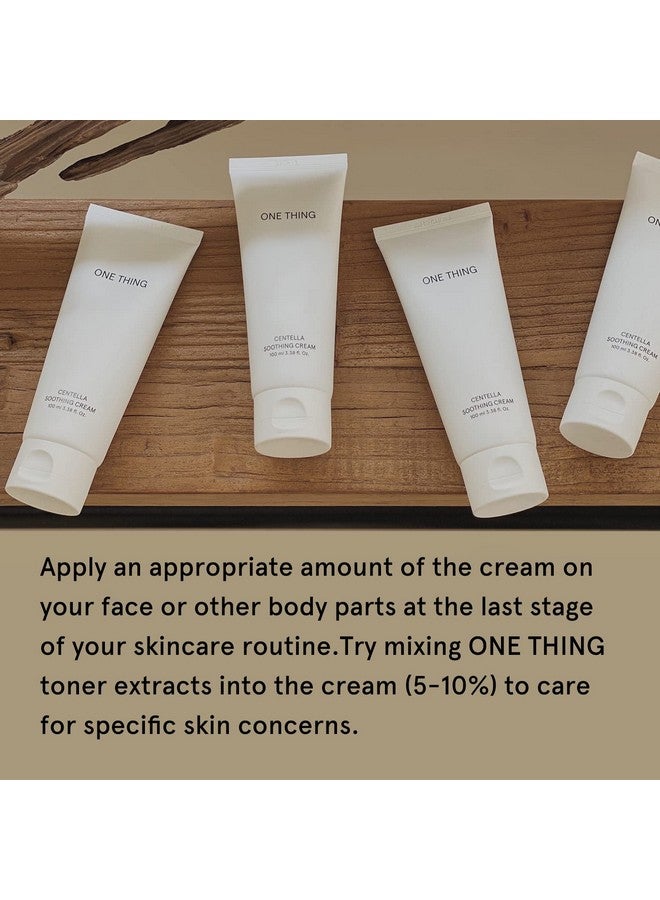 ONE THING Centella Soothing Cream 3.38 Fl Oz | Cica Beta Glucan Hydrating Calming Facial Vegan Moisturizer For All Sensitive Skin Types Barrier Redness Irritation Relief | Korean Skin Care - Image 5