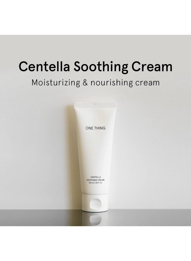 ONE THING Centella Soothing Cream 3.38 Fl Oz | Cica Beta Glucan Hydrating Calming Facial Vegan Moisturizer For All Sensitive Skin Types Barrier Redness Irritation Relief | Korean Skin Care - Image 2