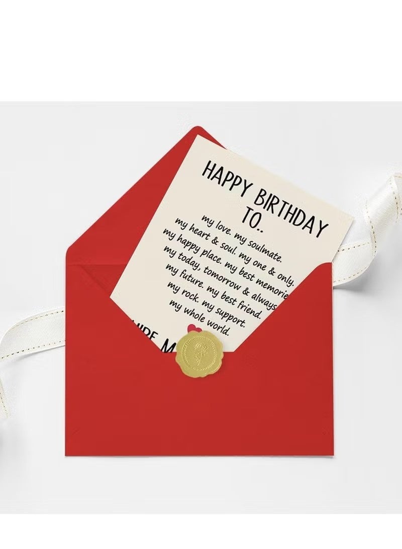Funny & Romantic Birthday Card for Husband/Boyfriend - Sweetest Humorous Bday Greeting Card with Envelope, Pretty Gift for Men (Premium Matte, Blank Inside) - Image 2