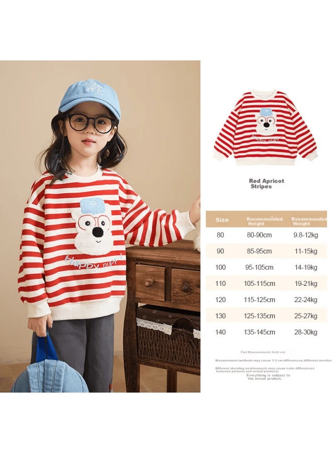 Luson Okids Little O Baby Girls Cartoon Sweatshirt Long Sleeve Autumn New Girls Cute Top - Image 5