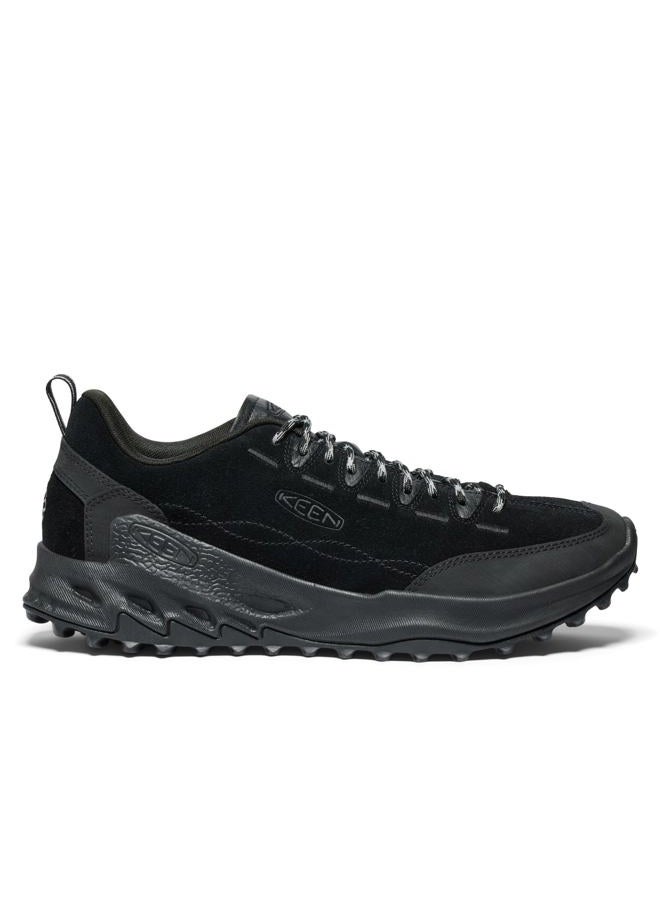 Keen Men's Jasper Zionic Durable Tread Suede Climbing Approach Style Hiking Shoes, Black/Alloy, 44 EU - Image 2
