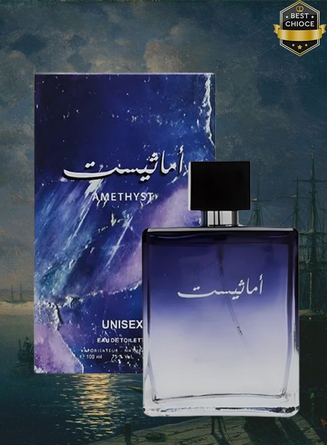 Amethyst 3 Pieces Amethyst Perfume For Unisex 100ml EDT - Image 2