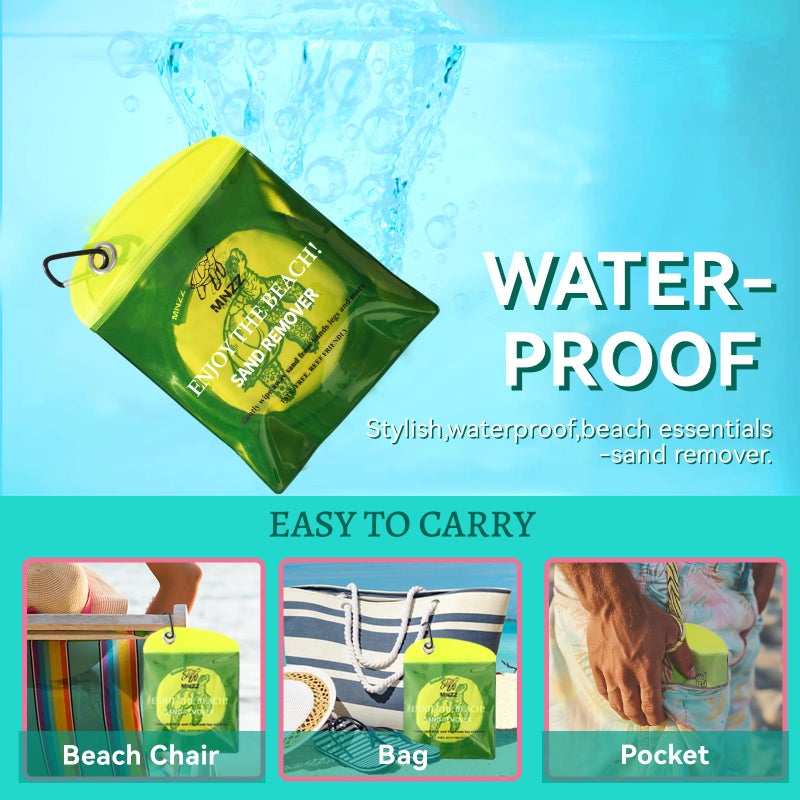 MNZZ Beach Sand Remover Sand Eraser Kids Adult Women Men Summer Essentials Sunscreen Chair Cover Towel Blanket Shell Tote Bag Tent Umbrellas Shovel Toy Castle Building Cup Holder Clip Hat Canopy Shade 2Pcs - Image 4
