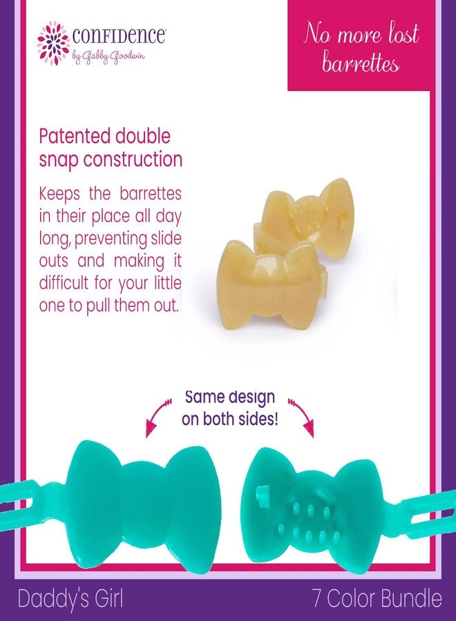 Confidence - GaBBY Bow Daddy's Girl Design - Patented Non-Slip Barrettes - 60 Pack - 6 Bow Colors - Image 2
