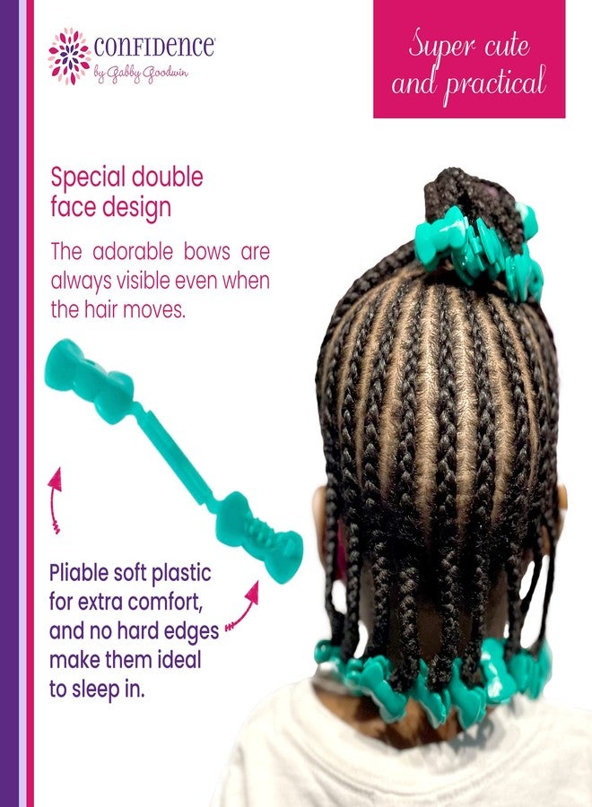 Confidence - GaBBY Bow Daddy's Girl Design - Patented Non-Slip Barrettes - 60 Pack - 6 Bow Colors - Image 3